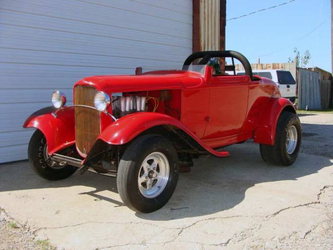 Vintage Street Roadster drag car